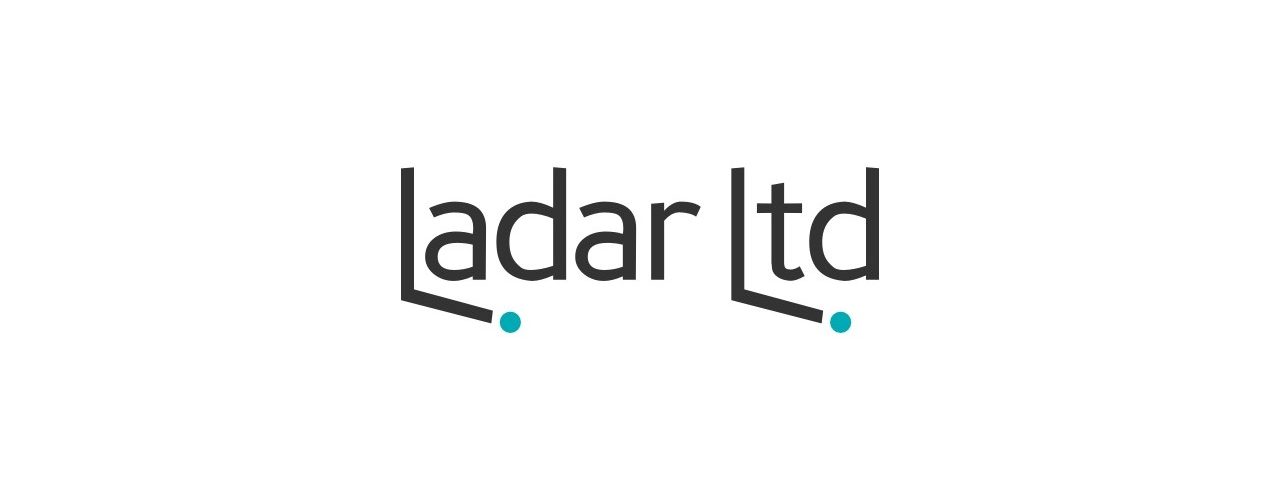 Ladar logo white border